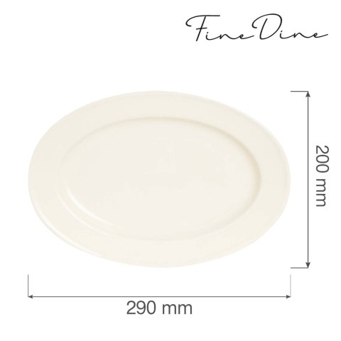 Półmisek owalny Crema 290x200 mm - Fine Dine