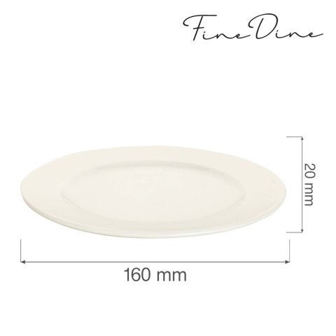 Talerz płytki Crema 160 mm - Fine Dine