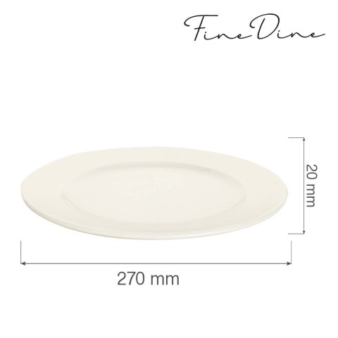 Talerz płytki Crema 270 mm - Fine Dine