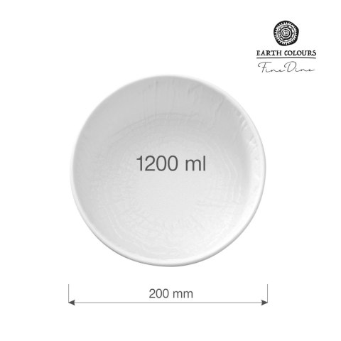 Miska płytka Nordic, 200 mm, 1200 ml - Fine Dine