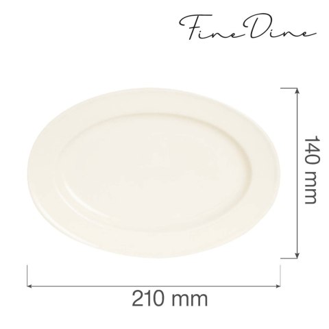 Półmisek owalny Crema 210x140 mm - Fine Dine