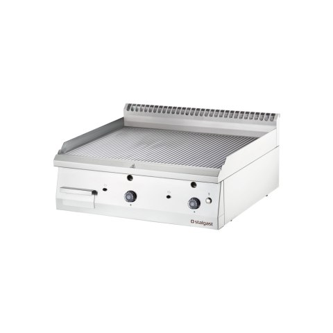 Płyta grillowa nastawna, stalowa, ryflowana, gazowa, 800x700, 13.0 kW, G20/20 mbar Płyta grillowa nastawna, stalowa, ryflowana, gazowa, 800x700, 13.0 kW, G20/20 mbar