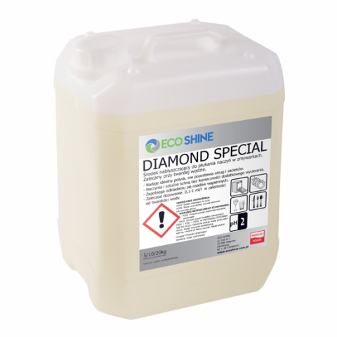 DIAMOND SPECIAL 10kg - Płyn nabłyszczający, płuczący do zmywarki do twardej wody | ECO-SHINE