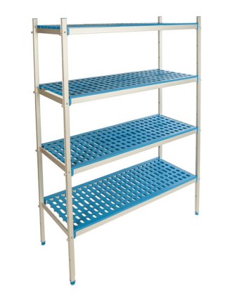 Regał aluminiowy 167x50x175 cm – 4 półki Alushelf